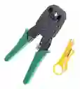 Pinza Ponchadora Rj45 Red + Pela Cable Para Cable Utp Rj45 Rj11 Rj9