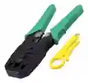 Pinza Ponchadora Rj45 Red + Pela Cable Para Cable Utp Rj45 Rj11 Rj9