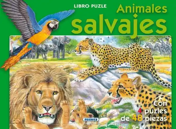 Animales Salvajes (libro Puzle 48 Piezas)