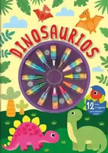 Dinosaurios 12 Mini Crayones