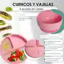 Set Vajilla En Silicona Para Bebe Cubiertos 5 Piezas Sin Bpa