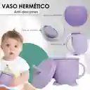 Set Vajilla En Silicona Para Bebe Cubiertos 5 Piezas Sin Bpa