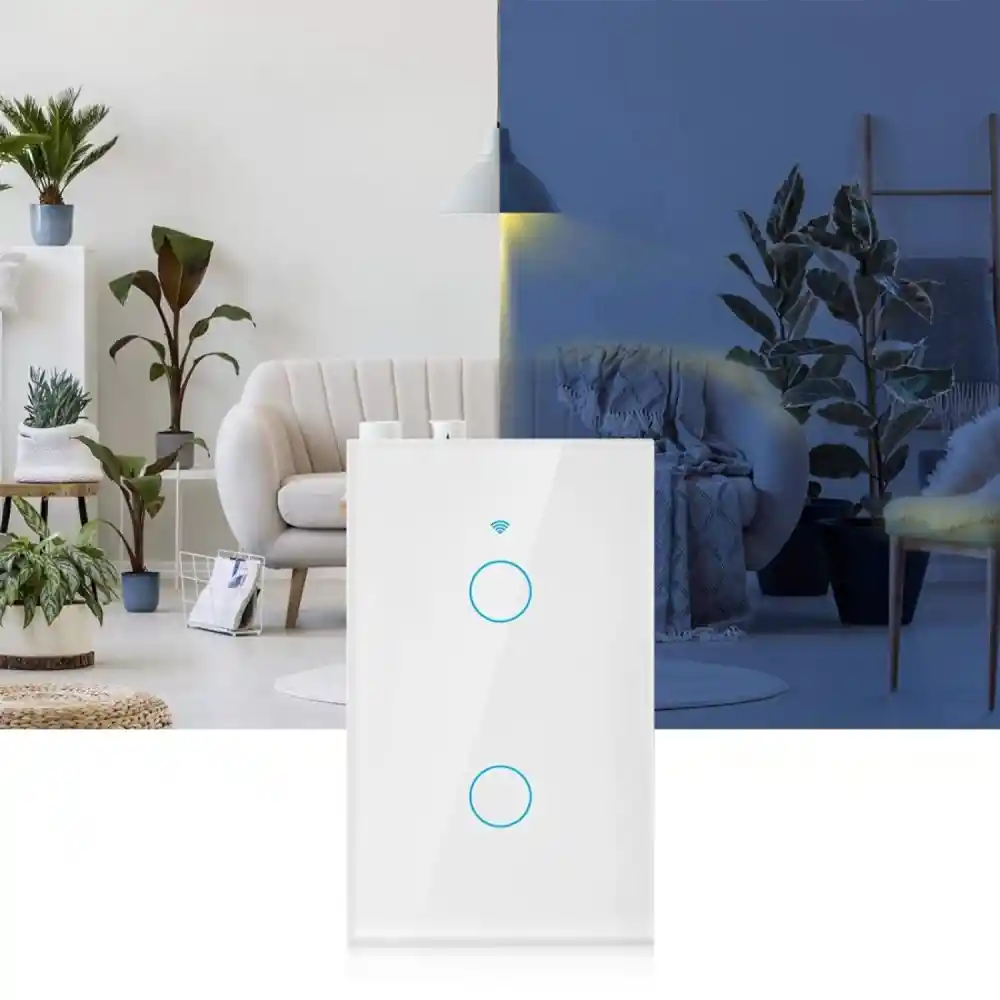 Interruptor Wifi Tactil Inteligente Alexa Google Home 2 Vias