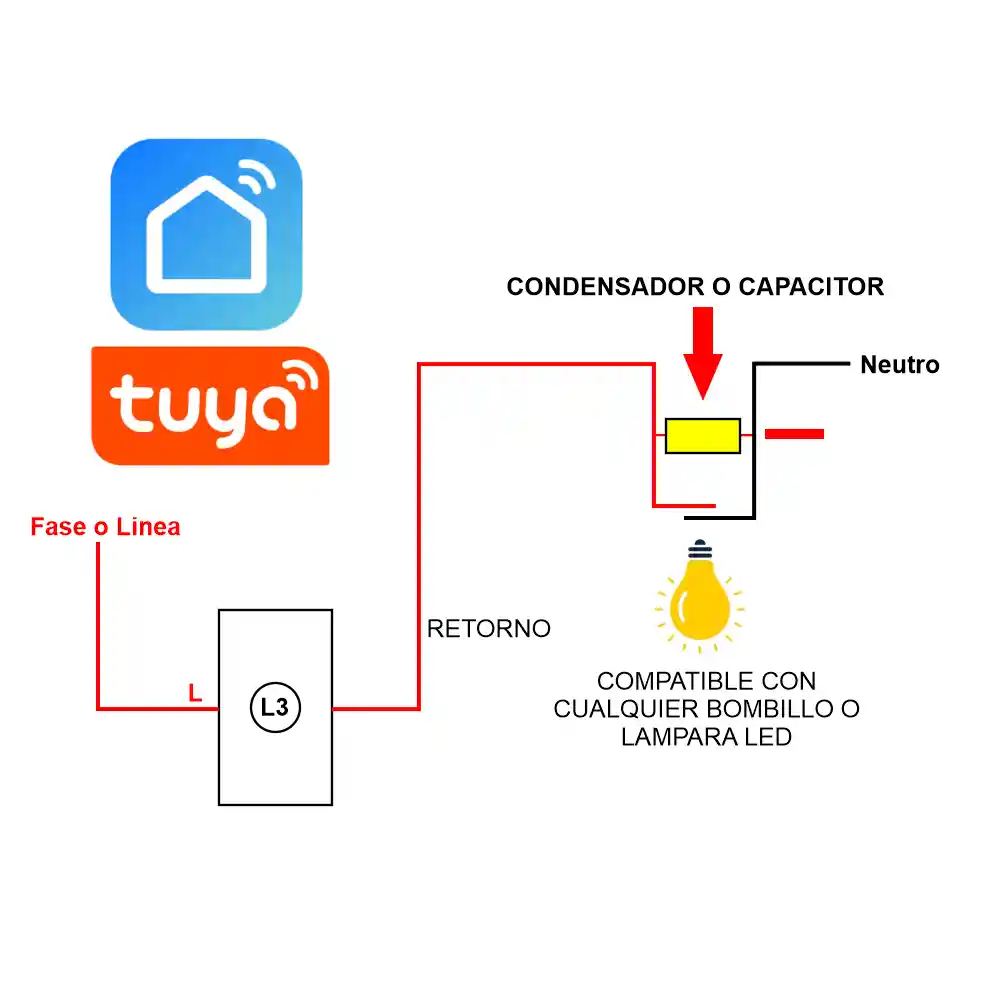 Interruptor Wifi Tactil Inteligente Alexa Google Home 2 Vias