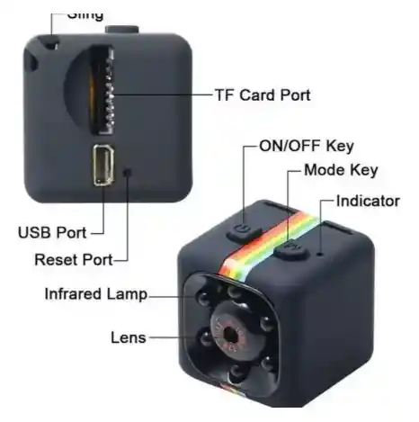 3 Cables De Carga Usb / Video Tv Para Camara Sq11