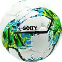 Balon De Futbol Competencia Golty Fgc Cosido A Mano Color Verde