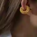 Ear Cuff Rayas Dorado