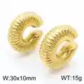 Ear Cuff Rayas Dorado
