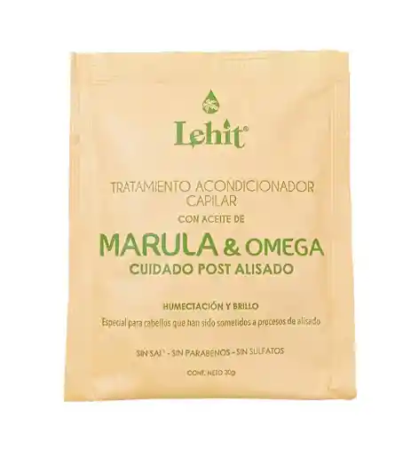 Tratamiento Capilar Aceite De Marula Y Omega Lehit