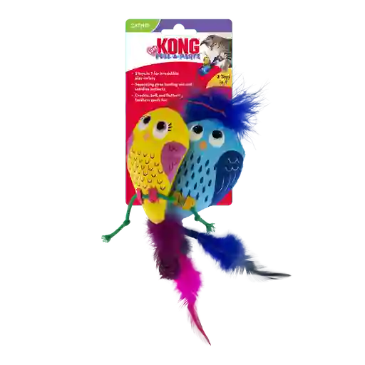 Kong Gato Juguete Pull A Partz Luvz - Pajaros X2