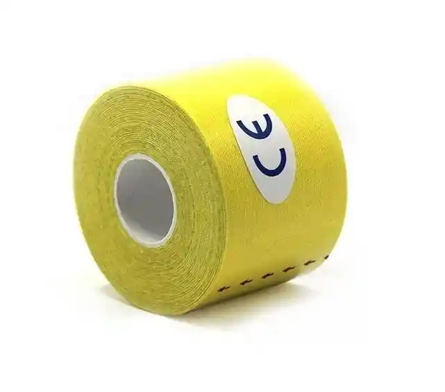 Cinta Kinesiologica Kinesiology 5 Metros X 5cm Tape - Amarillo