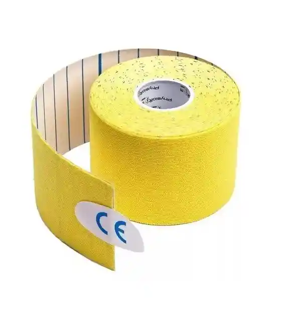 Cinta Kinesiologica Kinesiology 5 Metros X 5cm Tape - Amarillo