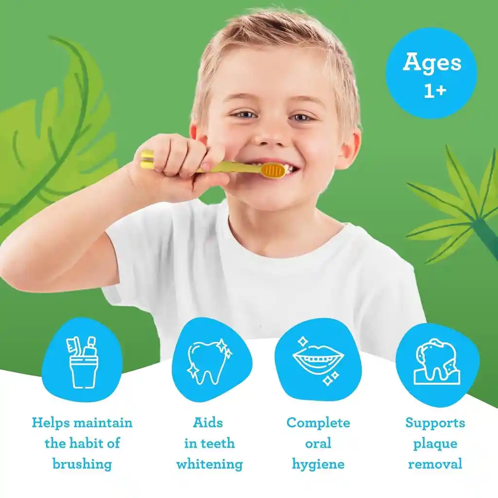 Cepillo Dientes Para Niños Jirafa + Tapa Extra Suave