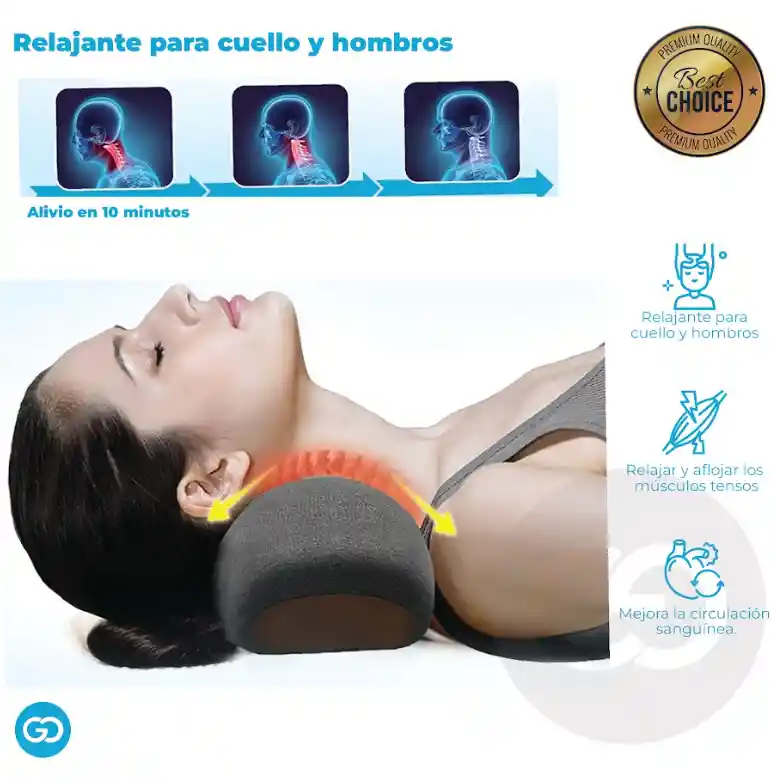 Almohada Cervical Relajante Ortopédico Cuello Y Hombros