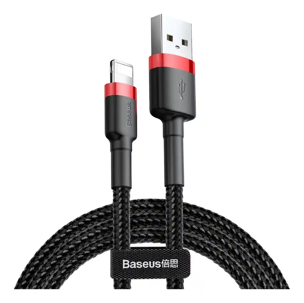 Cable Para Iphone De Uso Rudo 1m Carga Rápida Negro