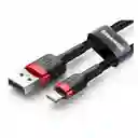 Cable Para Iphone De Uso Rudo 1m Carga Rápida Negro