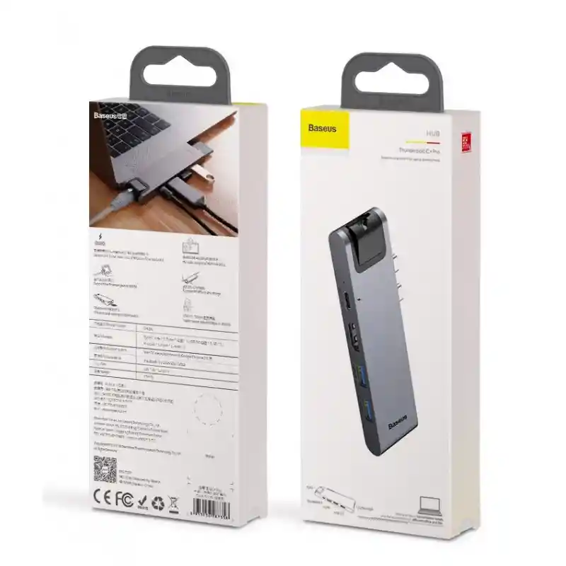 Adaptador 7 En 1 Thunderbolt Gris Baseus