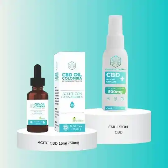 Oferta: Aceite Cbd Gotas 5% Cannabis 30ml Ingredientes Naturales + Crema Cbd 500mg - 60g Con Extractos Naturales: Prontoalivio, Caléndula, Alovera, Romero, Y Aceites Esenciales. Productos Con Nso-invima
