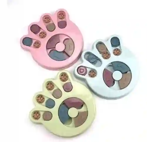 Peto Pets Comedero Interactivo Puzzle Huella Rosa Para Perro O Gato