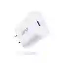 Cargador De Pared Tipo C 20w 3.0 Carga Rápida Pd Blanco