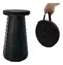 Silla Plegable Redonda Butaco Retráctil Resiste 130 Kg