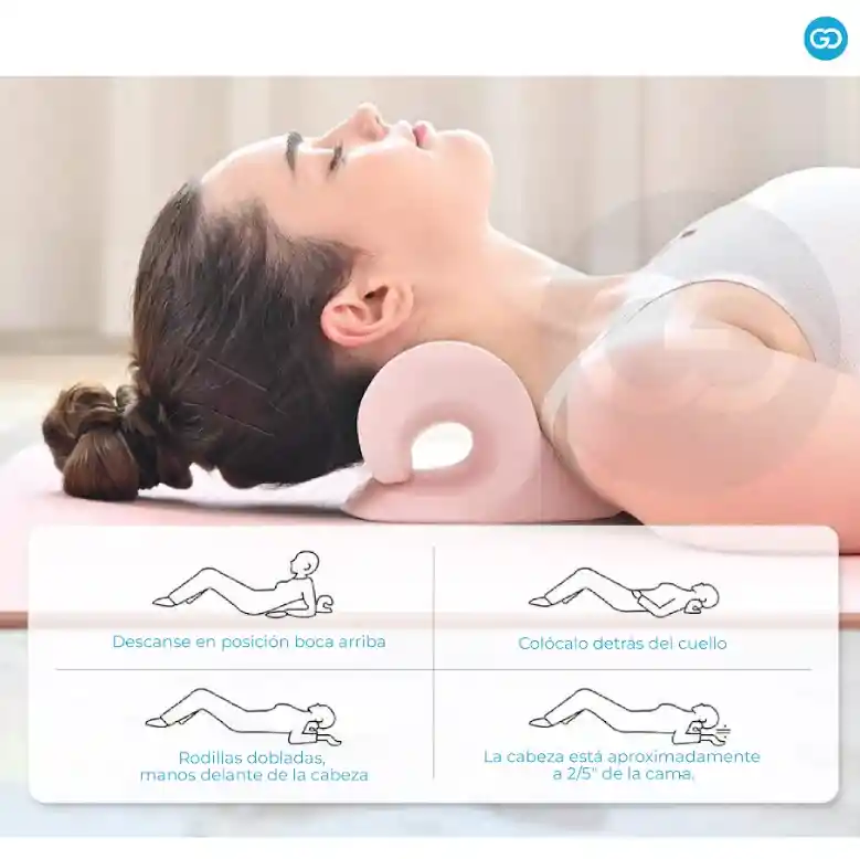 Almohada Cervical Ortopédica Espuma Densa Y Suave Relajante