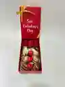 Caja De Lujo Pequeña Con Rosas Y Fresas Con Chocolate