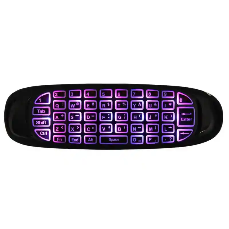 Teclado Retroiluminado Rgb 7 Colores Luz Escribe Y Juega Con Estilo (universal)