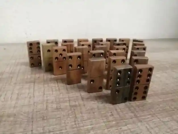 Domino En Madera Doble 6 X 28 Fichas Pequeño