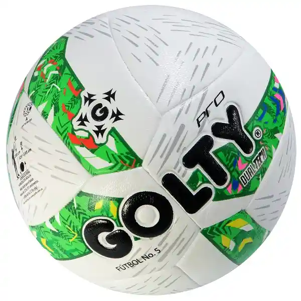 Balón De Fútbol Profesional Golty N.5 Dualtech Ii Color Verde