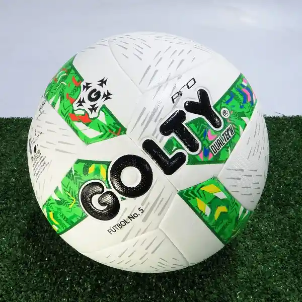 Balón De Fútbol Profesional Golty N.5 Dualtech Ii Color Verde