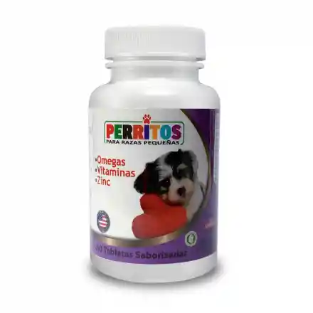 Suplemento Vitaminico Perritos Omegas + Vitaminas + Zinc Por 60 Tabletas