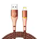Cable Para Iphone 1.8m Con Led 15w Carga Rápida Y Transmisión Datos