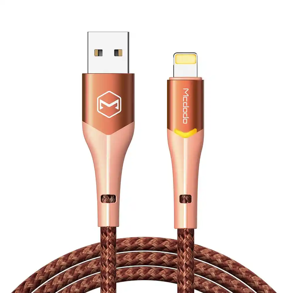 Cable Para Iphone 1.8m Con Led 15w Carga Rápida Y Transmisión Datos