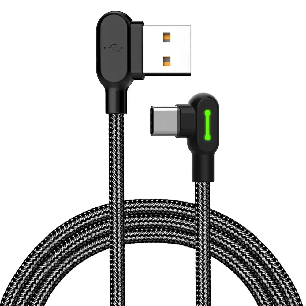 Cable Usb Tipo C Gamer 1.8 M Led | Carga Rápida Uso Rudo Indicador