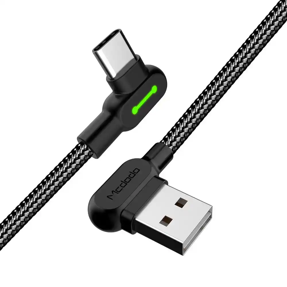 Cable Usb Tipo C Gamer 1.8 M Led | Carga Rápida Uso Rudo Indicador