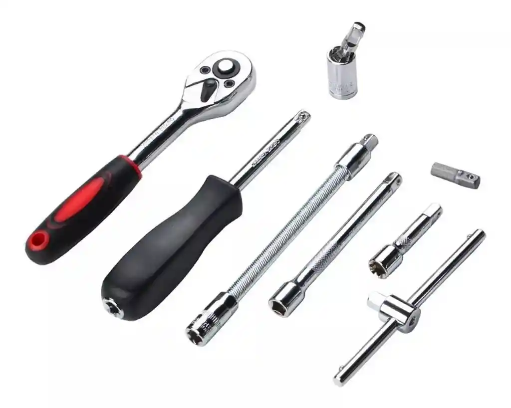 Juego De Copas Herramientas 46 Piezas Mecanica Ratchet 1/4