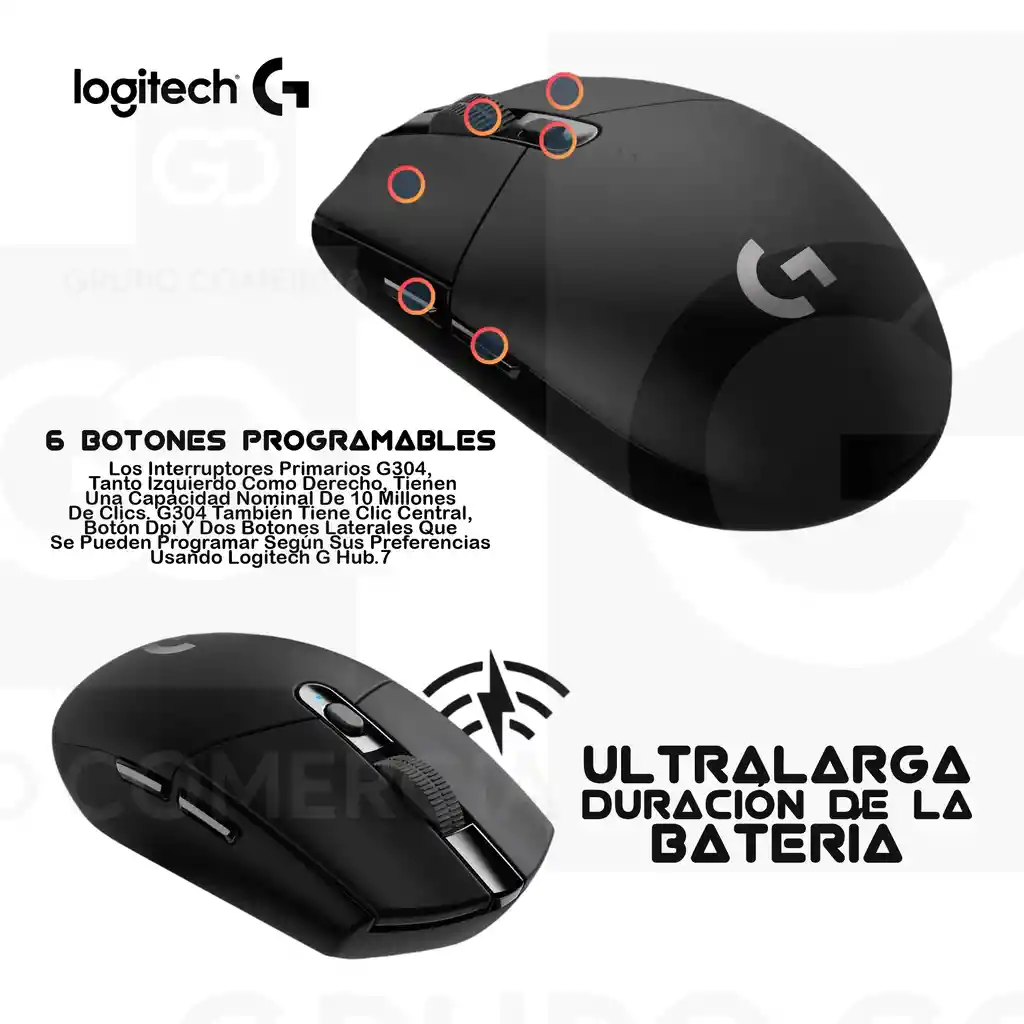 Mouse Gamer Logitech G304 Lightspeed Wireless
