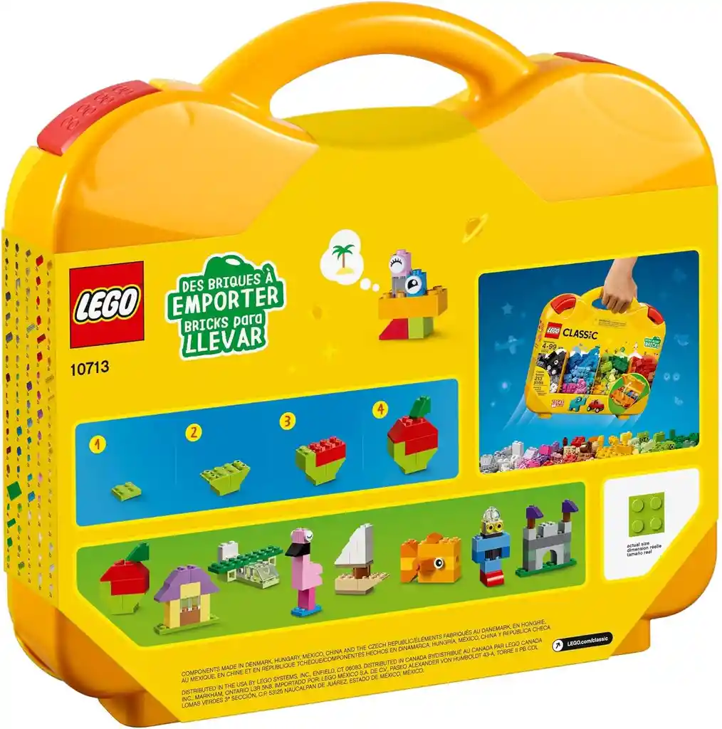 Lego Maleta Maletin Set Construccion Clasico 213 Pzas