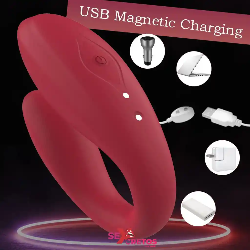 Vibrador En Forma De U Carga Magnetica Con Control Remoto