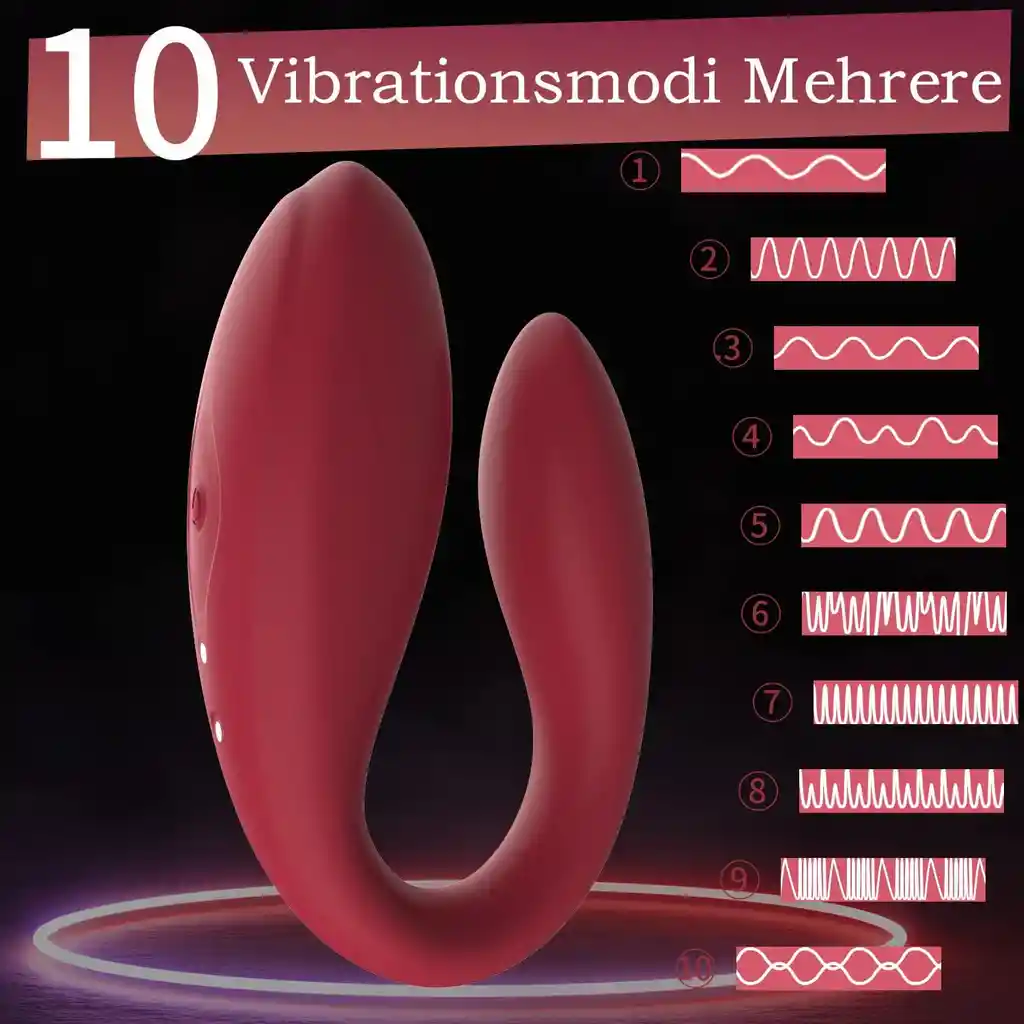 Vibrador En Forma De U Carga Magnetica Con Control Remoto