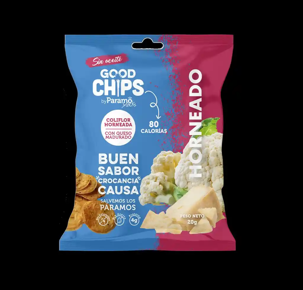 Good Chips Coliflor Horneado Con Queso 20g