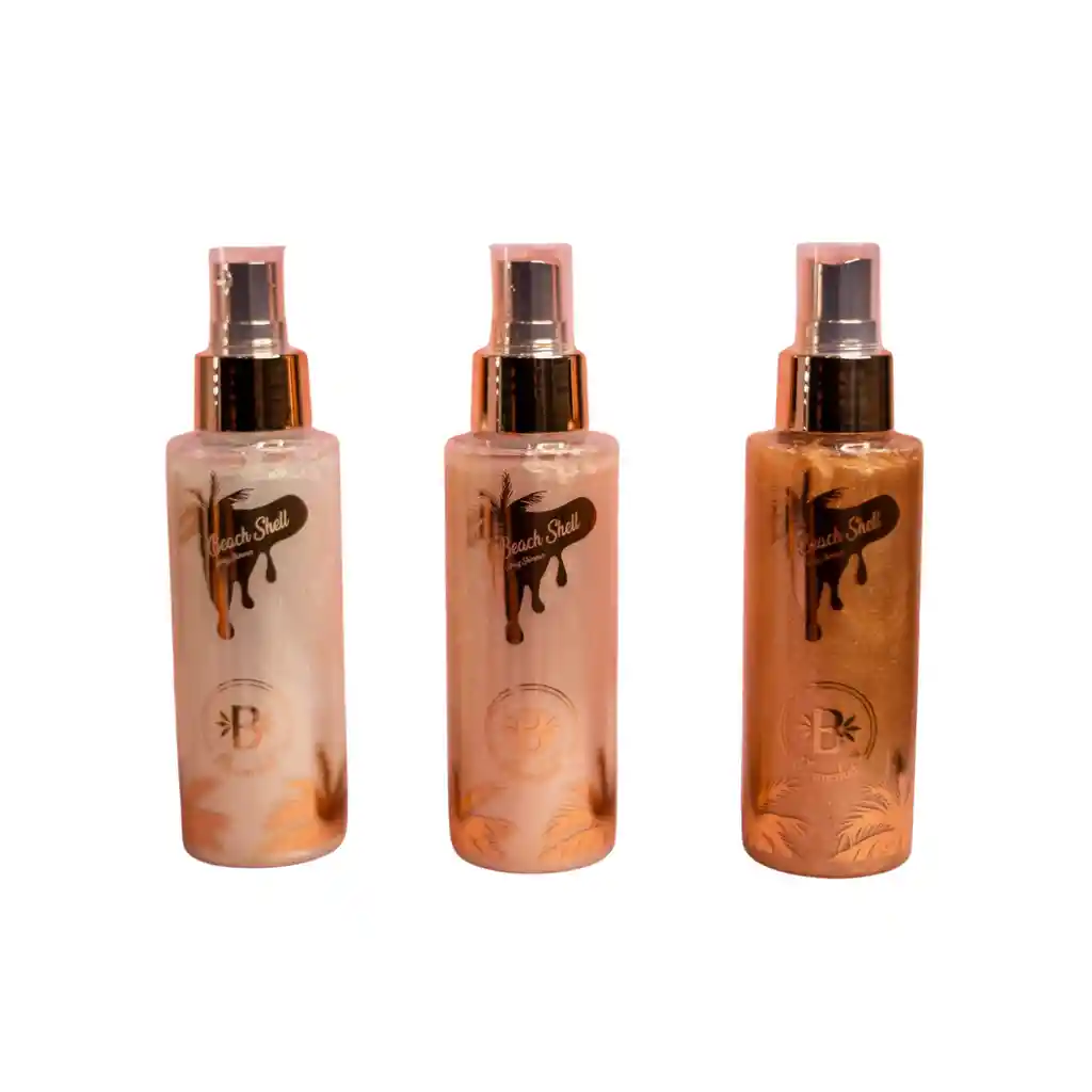 Iluminador Corporal Llíquido En Spray Beach Shell Bloomshell - Plateado