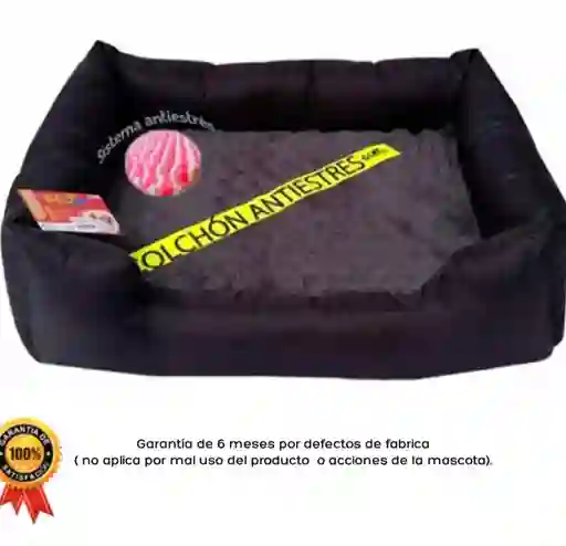 Cama Gloopet Sofá Colchón Antiestres Gris Talla M