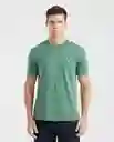 Camiseta Cuello Masculino Verde Mirto Oscuro Talla L Chevignon