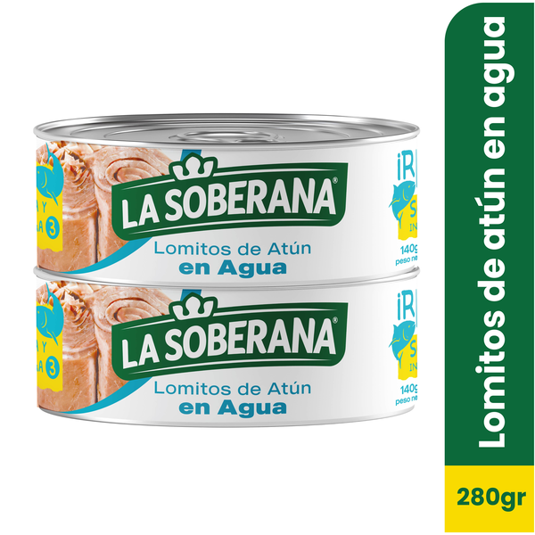 La Soberana Lomito de Atún en Agua 2 x 140 g