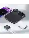Cargador 3 En 1 Inalámbrico 15w Negro Para Celular, Earpods Y Smartwatch