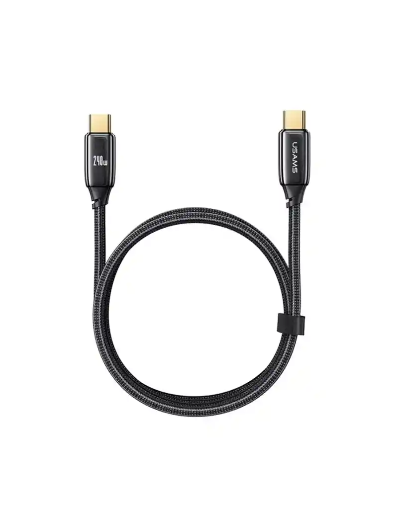 Cable Usb Tipo C A Usb C 2m 240w | Usams Negro