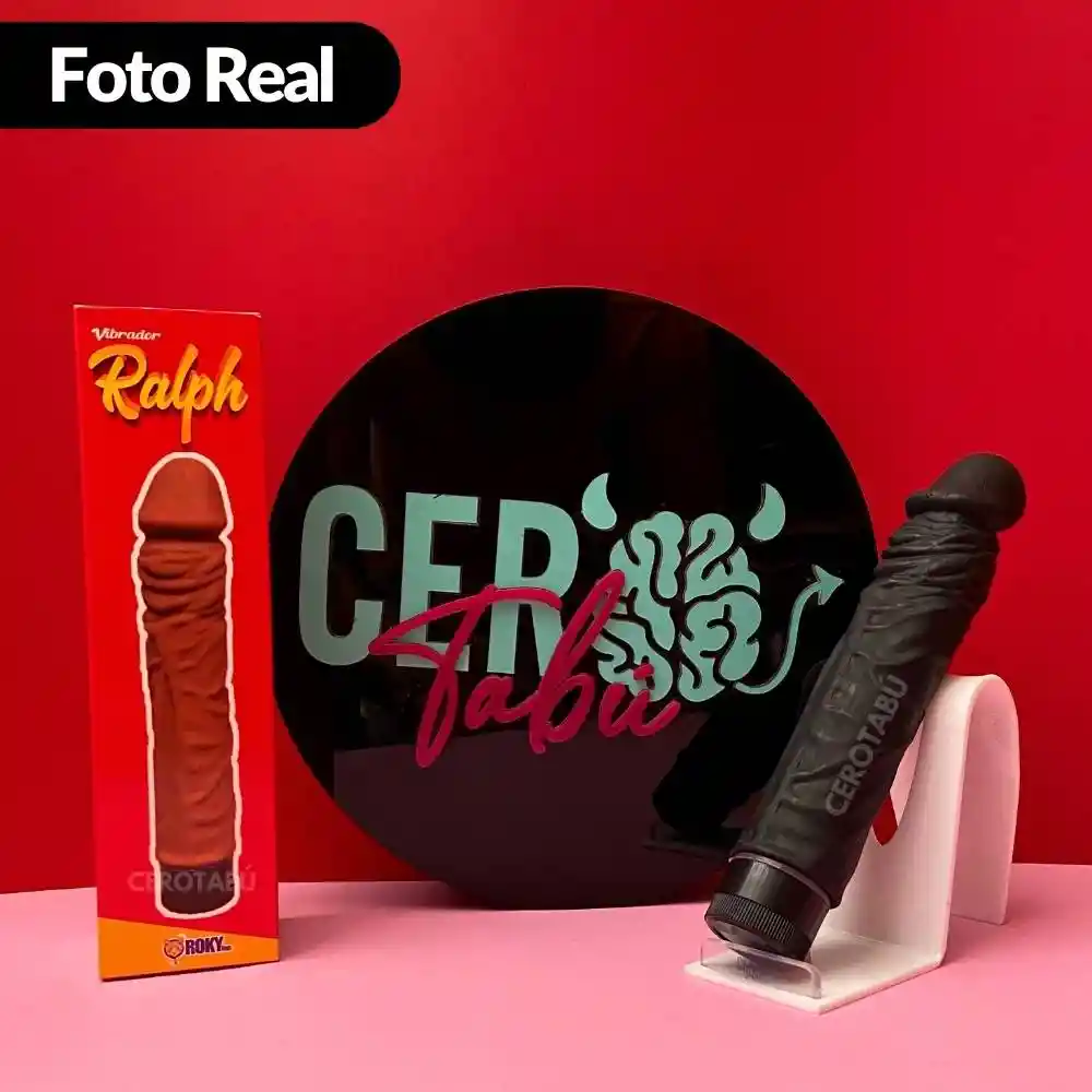 Vibrador Realista Ralph Consolador Graduable Dildo Pene 22cm