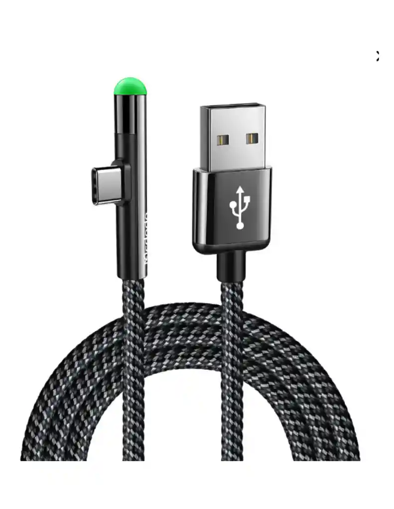 Cable Tipo C L90° Gamer Uso Rudo Carga Rápida | Carga Y Datos